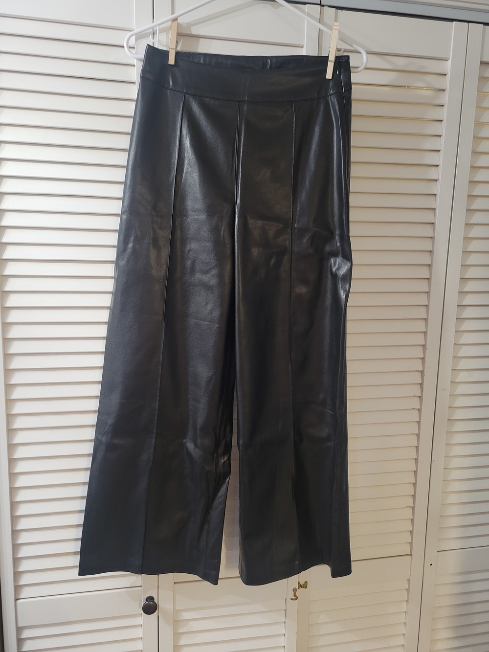 Another Love Black Faux Leather Pants